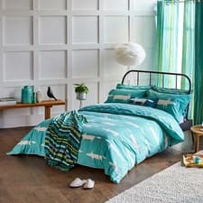 Image of Scion Living Mr Fox Duvet Cover Double Teal