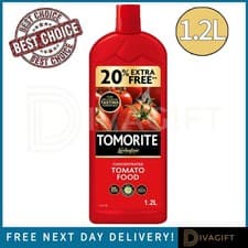 Image of LEVINGTON TOMORITE LIQUID 1.2L CONCENTRATE TOMATO FEED FOOD POT PLANTS 20% EXTRA
