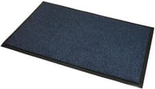 Image of JVL Blue Black Heavy Duty Barrier Door Floor Mat 80 x 120 cm