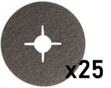 Image of 3M Fibre Discs 501C 60504 36 Grade (25 Discs) 115mm x 22mm Slotted