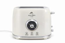 Image of Retro Style 2 Slice Toaster, Defrost & Reheat, Stainless Steel, Automatic Timer