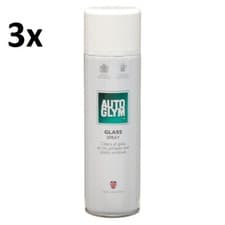 Image of 3x NEW Autoglym GLASS SPRAY CLEANER Acrylic Perspex 450ml FREE GIFT