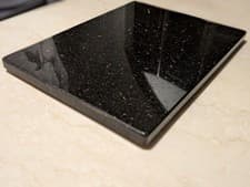 Image of Black Granite Star Galaxy Solid Chopping Board Heavy Worktops Saver