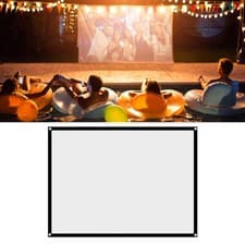 Image of Portable Foldable Projector Screen 60inch 16:9 No Crease Screen for Home🔥
