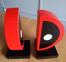Image of Marvel Deadpool Bookends Marvel logo Bookends (BRAND NEW)