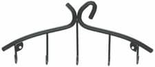 Image of Spectrum Diversified Leaf Wall Mount Key Rack Black