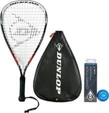 Image of Dunlop Nanomax Pro Racketball Racket, Cover & Balls