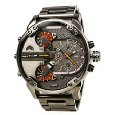Image of NEW DIESEL MENS WATCH DZ7315 XL 57MM STAINLES STEEL GUNMETAL GREY TONE GENUINE