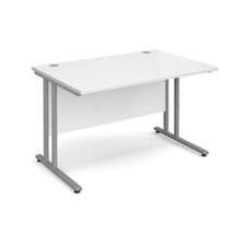 Image of Straight Office Desk With Double Cantilever Legs in 6 Sizes & 5 Colours