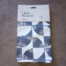 Image of Ulster Weavers Grey & White Apron Brand New