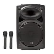 Image of QTX QR12PABT Bluetooth, USB Portable PA Speaker With Microphones