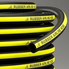 Image of Rubber Airline Hose Air Line Pipe Compressor Hose Compressed Black Yellow Stripe