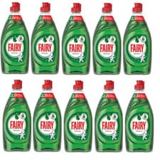 Image of Fairy Original Washing Up Liquid Clean Dishes 10 x 320ml Bulk Buy