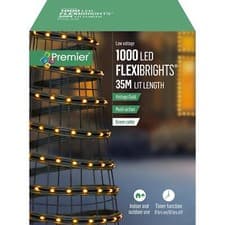 Image of Christmas Lights Gold 1000 LED Light 35m Indoor Outdoor Timer FlexiBrights