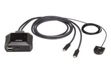 Image of ATEN 2-Port USB-C 4K DisplayPort KVM Switch with Remote Port Selector