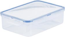 Image of Lock & Lock HPL824 Rectangular Storage Container - Clear/Blue, 1.6 L