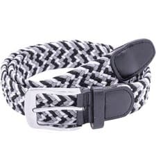 Image of Duke D555 Mens Quinn Big Tall Kingsize Stretch Braided Metal Buckle Belt - Multi