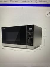 Image of New SHARP 25L MICROWAVE OVEN - MODEL YC-PC254A - BLACK