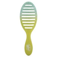Image of Wet Brush Speed Dry Hair Brush, Green/Blue Ombre - Vented Design Detangler