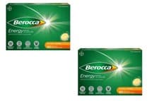 Image of Berocca Energy (2 x 60 Pack) NATURAL ORANGE Flavour Effervescent TabletsBBE11/25