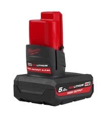 Image of Milwaukee M12 5.0 Ah High Output Battery Pack - 4932480165