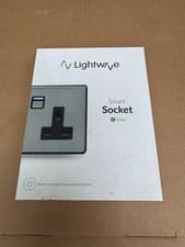 Image of NEW - Lightwave L42 Smart Double Gang Socket - Stainless Steel - 35% OFF