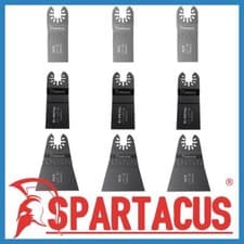 Image of Spartacus 9 Multi Tool Blade Mixed Pack For Oscillating Mulitool Various Brands