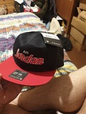 Image of BNWT Air Jordan Nike Pro Script Cap Jumpman AUTHENTIC Snapback OG £60! New! Tags
