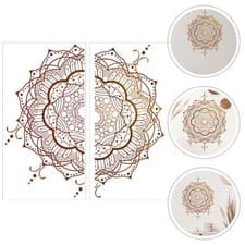 Image of  2 Pcs Decorative Wall Sticker Living Room Removable Decal Decals