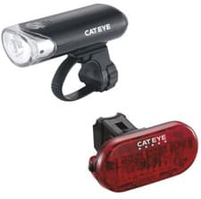 Image of Cateye EL135 / TL155 - Omni 5 LED Front & Rear Light Set. Battery Powered. NEW!