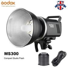 Image of Godox MS300 2.4G 300Ws Studio Flash Strobe Light with AD-R6 Bowens Reflector