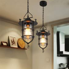 Image of Glass Pendant Lighting Home Retro Pendant Light Hotel Ceiling Light Kitchen Lamp