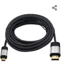 Image of High Speed Mini HDMI to HDMI cable with Ethernet Support 3D 5m