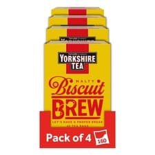 Image of Yorkshire Tea Biscuit Brew Flavoured Tea Bags 4 Boxes of 40 Tea Bags (Total 160