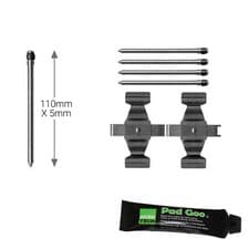 Image of FRONT BRAKE PAD PIN KIT FIT: MERCEDES C CLASS W203 01-08 BREMBO 2POT BPF1829B