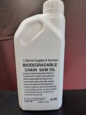 Image of Biodegradable chainsaw oil ISO 100 petrol or electric 1 ltr environmental safe