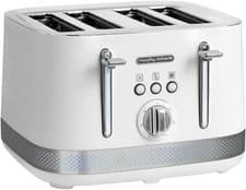 Image of Morphy Richards Illumination White 4 Slice Toaster 248021 New, 2 year Guarantee