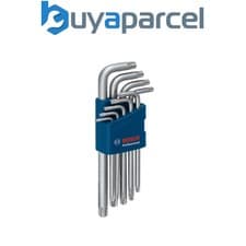 Image of Bosch PRO Hex Key Allen Key Torx 9pcs 1600A01TH4