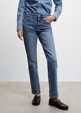 Image of Mango Havana Mom Jeans Size 8 BNWOT Denim Trousers Casual Blue RRP £40