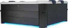 Image of AQUALINE MSpa Oslo 4-6 Person Portable Hot Tub-13A Plug & Play, Carbon-Grey