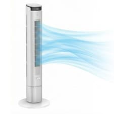 Image of Tower Fan | 43 inch Oscillating Tower Fan | Remote | 4 Fan Speeds | PureMate