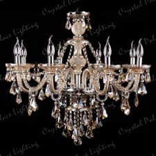Image of Chandelier CHAMPAGNE Genuine K9 Crystal 2, 6, 8,10,12,15, 18, 24, 32 Arms