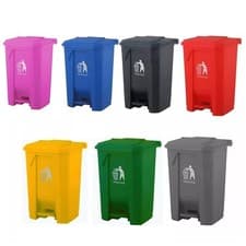 Image of Recycling Dustbin Rubbish Pedal Bin Waste Trash Kitchen Home Office 30L 50L 80L