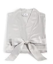 Image of Hotel Collection Cupro Bath Robe, Created for Macy's - Silver ( LARGE - X-LARGE)