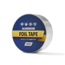 Image of Ultratape Rhino Aluminium Silver Grey Foil Tape-100mm X 45.7m