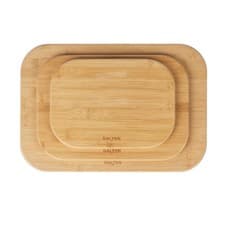 Image of Salter Simply Prep Bamboo Chopping Board Set – 3x FSC® Certified, 28, 34 & 43cm