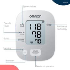Image of Omron M2 Basic Digital Upper Arm Blood Pressure Monitor UK Stock 3 Year Warranty