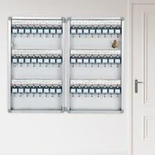 Image of Key Lock Box Key Cabinet Easily Mounted 48 Keys Position