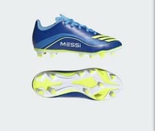 Image of Adidas F50 Messi Club FG/MG J Youth Size 3.5 Blue Yellow JP7458 NIB Soccer Cleat