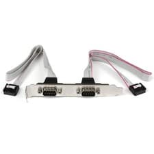 Image of StarTech.com 2 Port 16in DB9 Serial Port BRacket to 10 Pin Header - DB9 bRacket